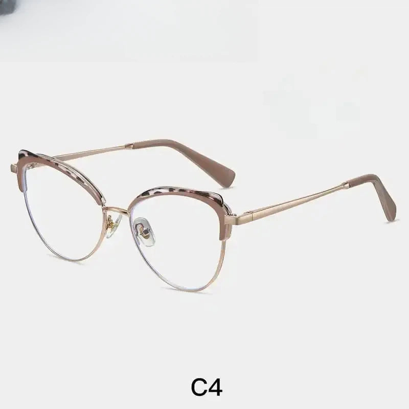 Women's Cat Eye Full Rim TR90 Prescription Glasses 87324 — view 6 | Rx Spectacle