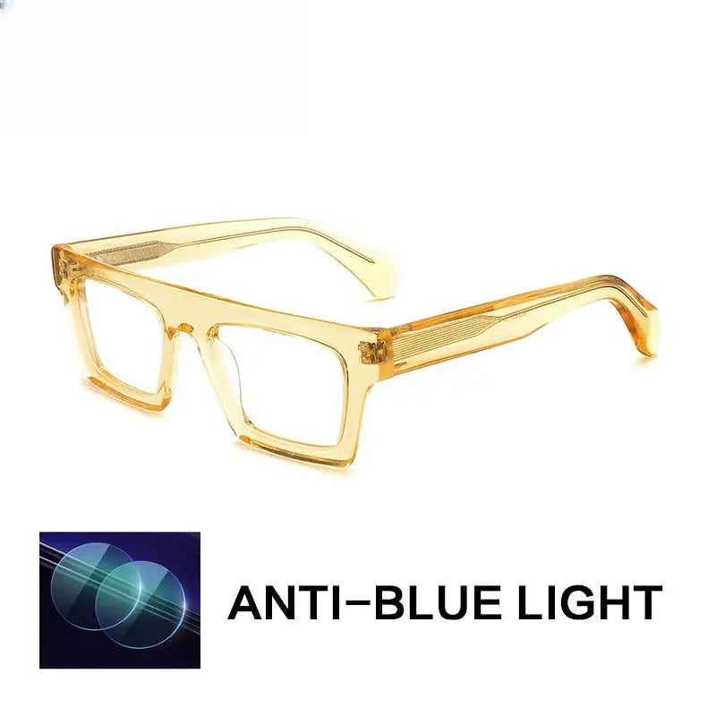 Unisex Browline Full Rim Acetate Reading Glasses G8822 — view 4 | Rx Spectacle