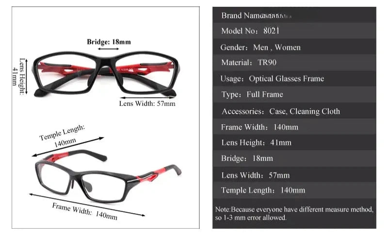 Unisex Square Full Rim Titanium Prescription Glasses 318021 — view 2 | Rx Spectacle
