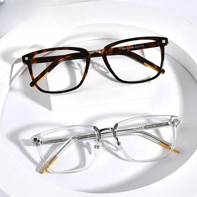 Unisex Square Full Rim Acetate Prescription Glasses Gxyj312 — view 1 | Rx Spectacle