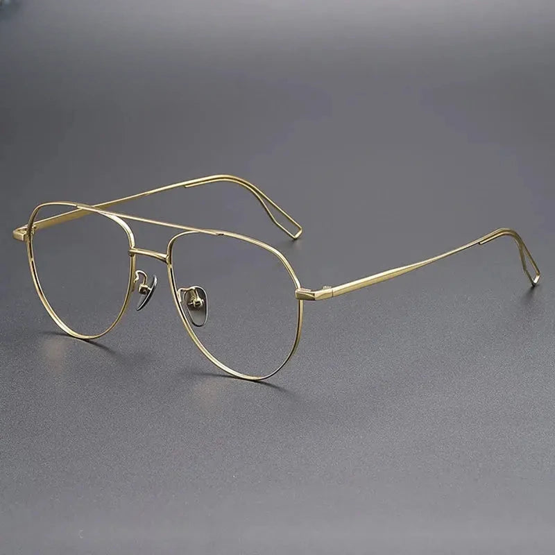 Unisex Oval Full Rim Double Bridge Prescription Glasses 881016 — view 3 | Rx Spectacle
