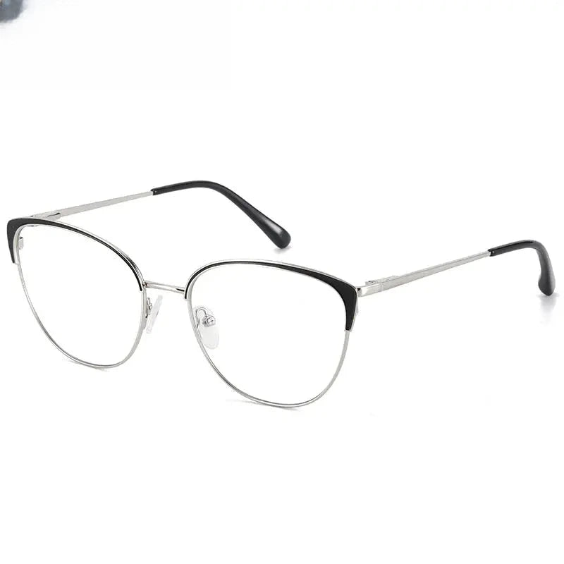 Women's Cat Eye Full Rim Alloy Prescription Glasses 310393 — view 7 | Rx Spectacle