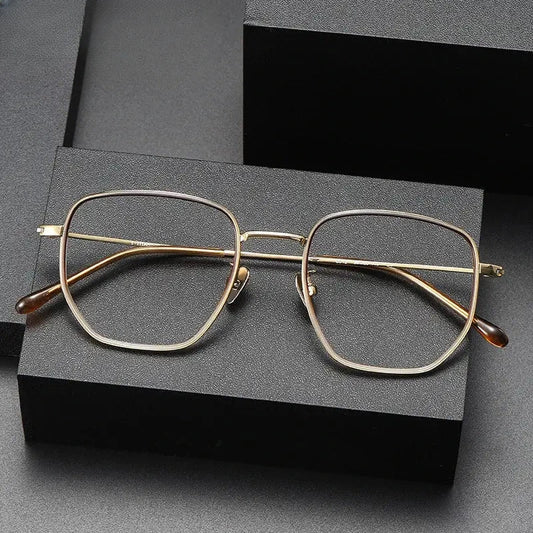 Women's Polygon Full Rim Titanium Prescription Glasses 928512 — view 1 | Rx Spectacle