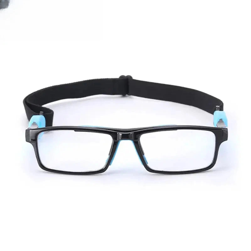 Unisex Square Full Rim Titanium Sports Glasses C050 — view 4 | Rx Spectacle