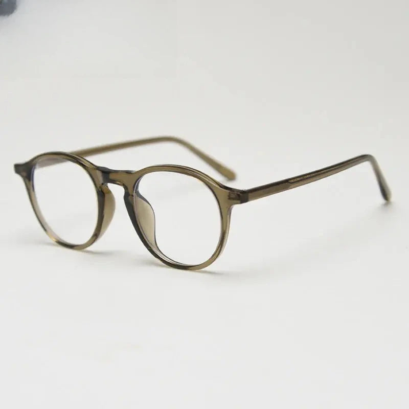Unisex Round Full Rim Titanium Prescription Glasses 759190 — view 3 | Rx Spectacle