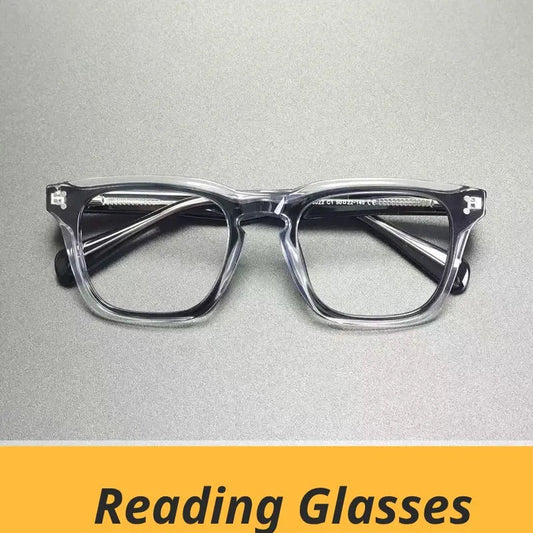 Unisex Square Full Rim Titanium Reading Glasses Gxyj9022 — view 1 | Rx Spectacle