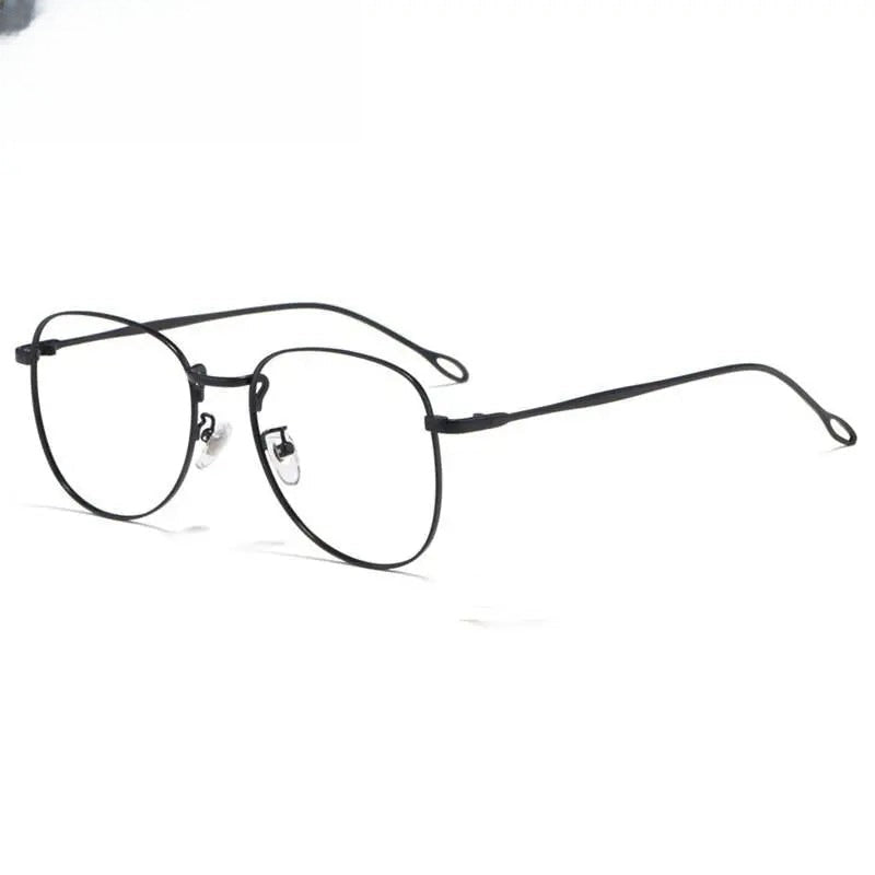 Unisex Round Full Rim Stainless Steel Prescription Glasses — view 10 | Rx Spectacle