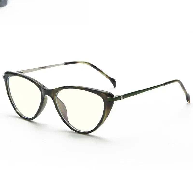 Women's Cat Eye Full Rim Titanium Prescription Glasses 72003 — view 5 | Rx Spectacle