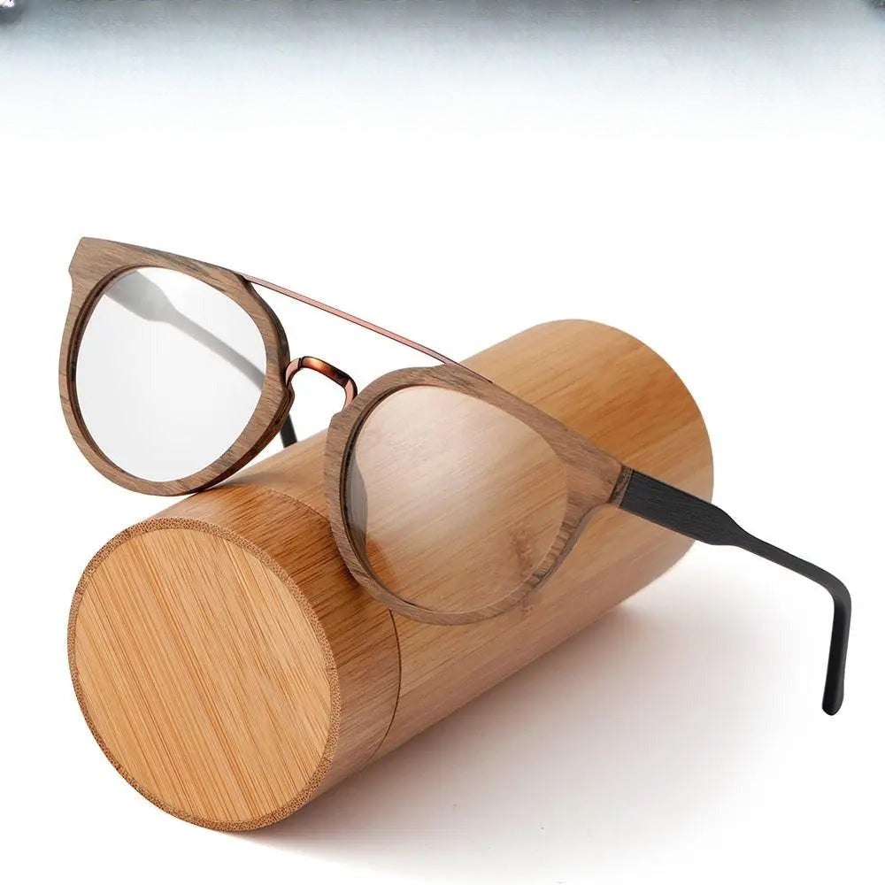 Unisex Round Full Rim Acetate Double Bridge Prescription Glasses Spr09 — view 1 | Rx Spectacle
