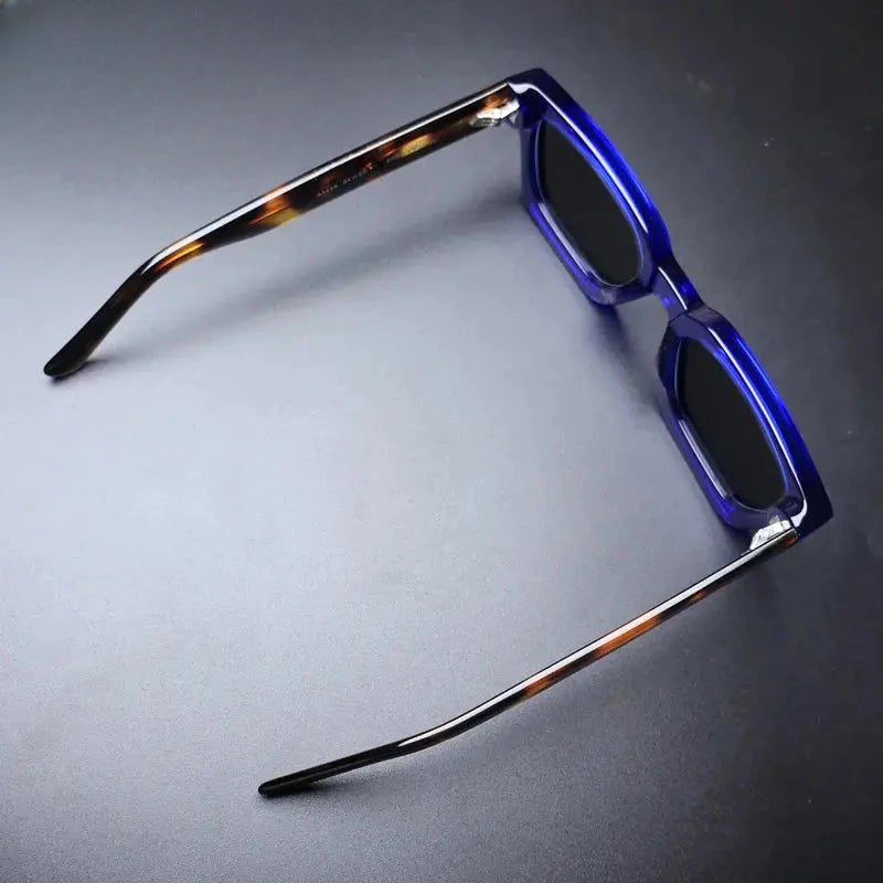 Unisex Square Full Rim Acetate Prescription Glasses Mo19 — view 3 | Rx Spectacle