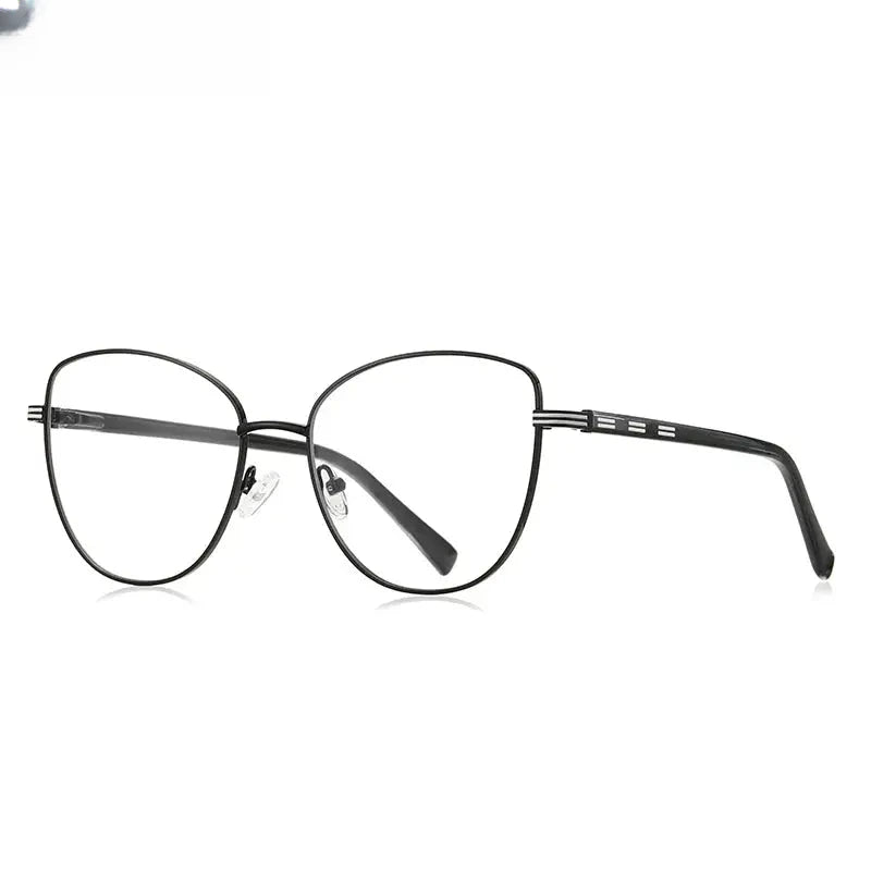 Women's Butterfly Full Rim Alloy Reading Glasses 3072 — view 9 | Rx Spectacle