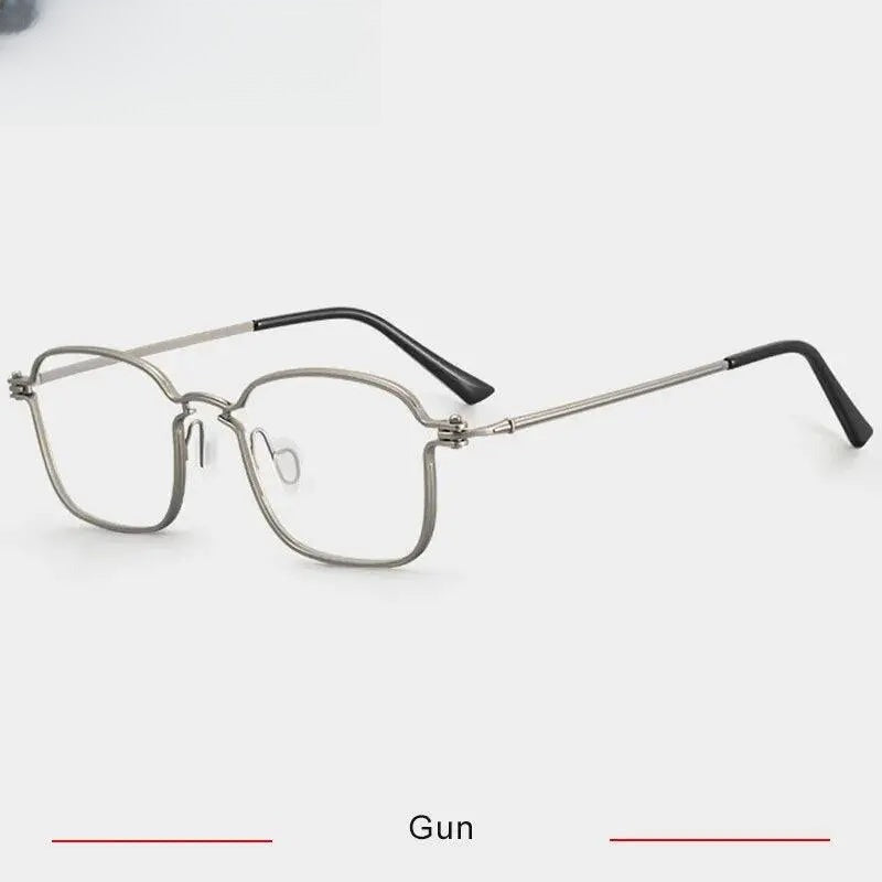 Men's Square Full Rim Titanium Prescription Glasses Rlt5898 — view 6 | Rx Spectacle