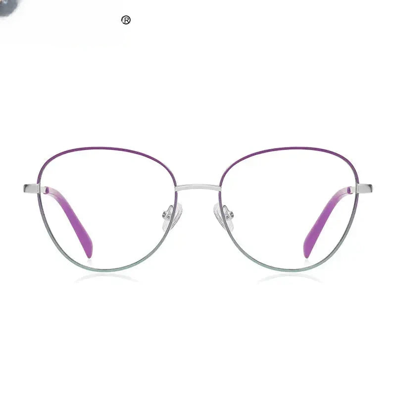 Unisex Oval Full Rim Stainless Steel Reading Glasses 3091 — view 4 | Rx Spectacle
