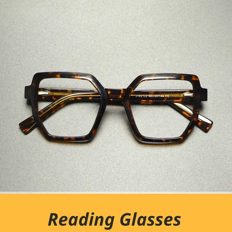 Women's Cat Eye Full Rim Titanium Reading Glasses G2143 — view 1 | Rx Spectacle