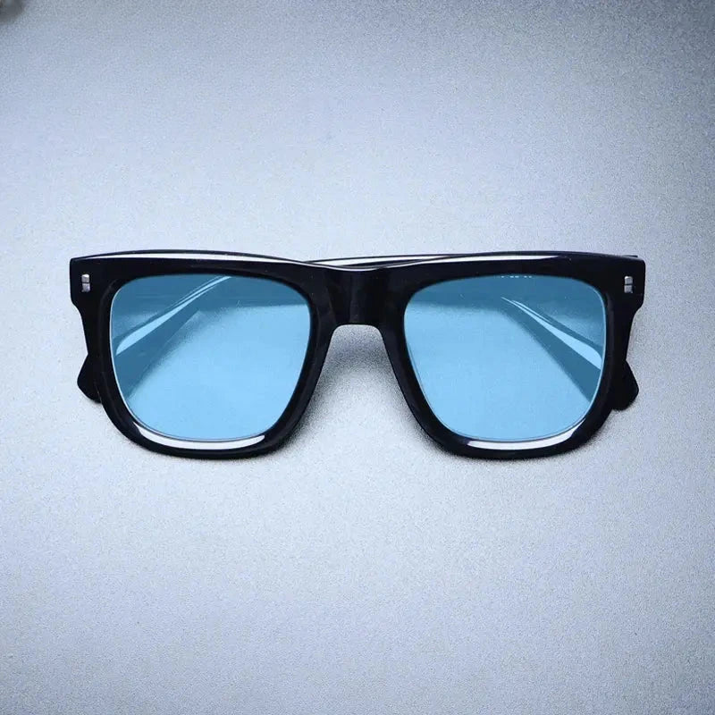 Unisex Square Full Rim Acetate Oversized Prescription Glasses M007 — view 18 | Rx Spectacle