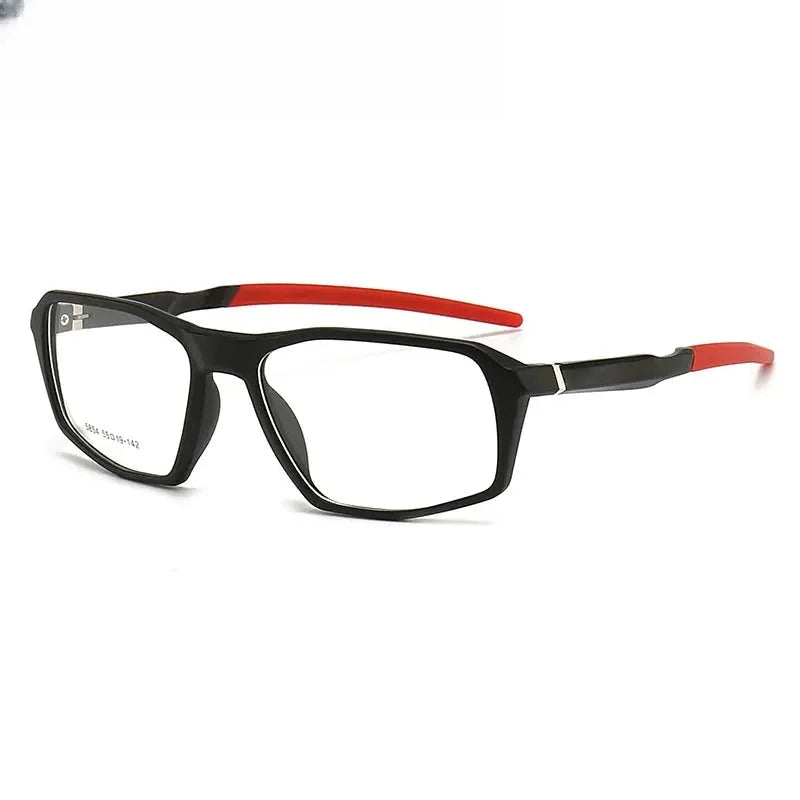 Men's Square Full Rim TR90 Prescription Glasses 615854 — view 3 | Rx Spectacle