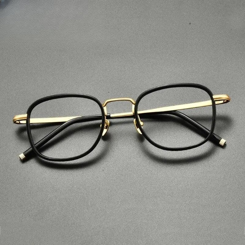 Unisex Square Full Rim Titanium Prescription Glasses Gxyj848 — view 5 | Rx Spectacle