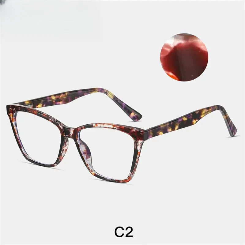 Women's Cat Eye Full Rim Titanium Prescription Glasses 887222 — view 5 | Rx Spectacle