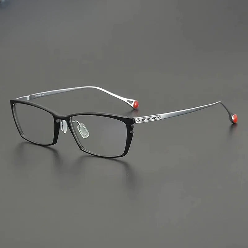 Unisex Browline Full Rim Titanium Prescription Glasses Gxyj2117 — view 7 | Rx Spectacle