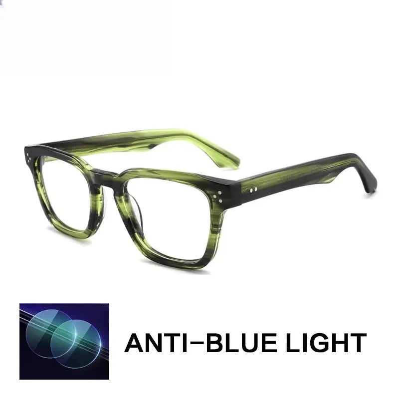 Unisex Square Full Rim Acetate Reading Glasses G1159 — view 7 | Rx Spectacle