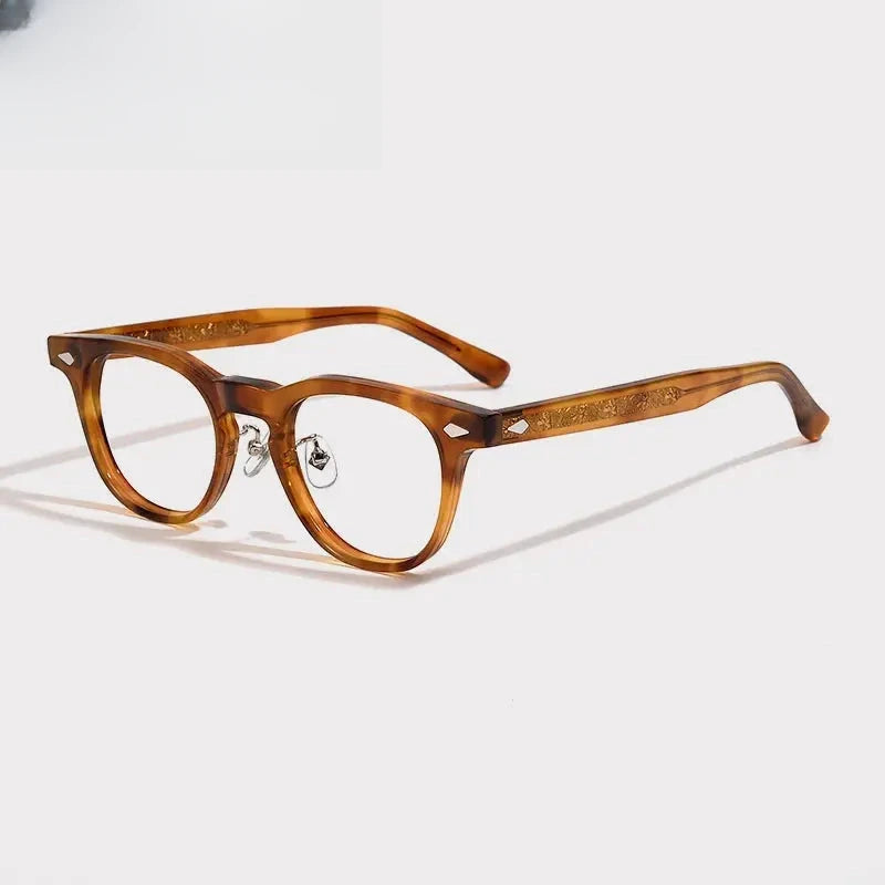 Unisex Square Full Rim Acetate Prescription Glasses G1522 — view 3 | Rx Spectacle
