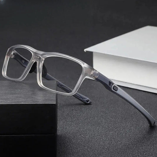 Women's Square Full Rim Ultem Sports Glasses 81282 — view 1 | Rx Spectacle