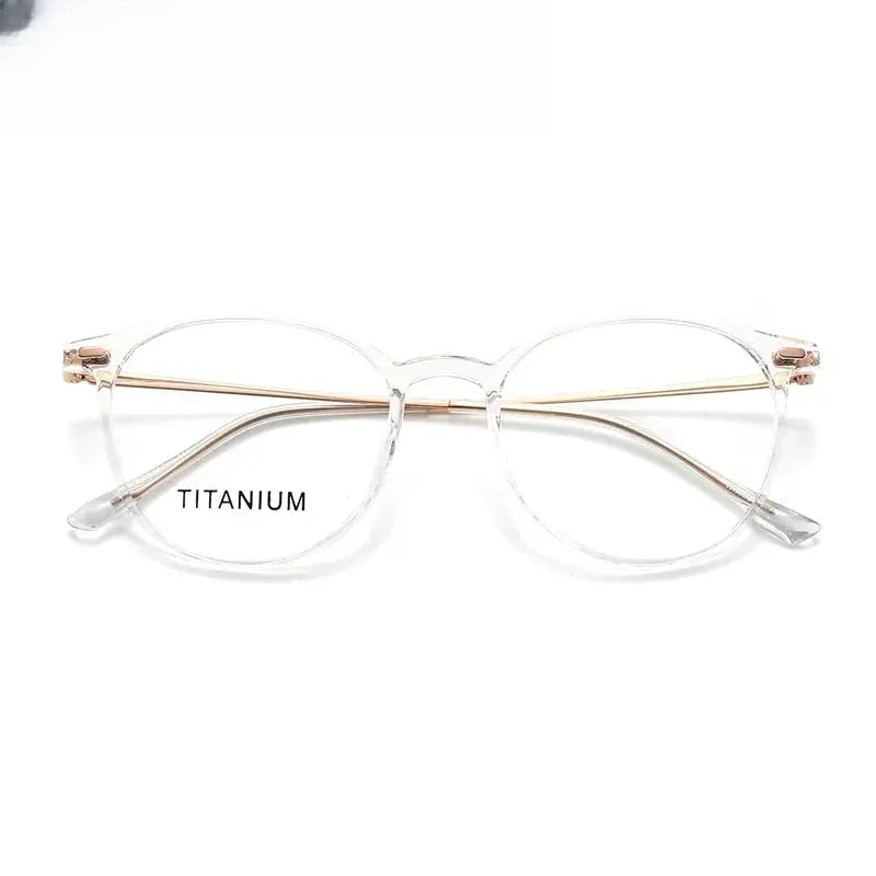 Women's Square Full Rim Titanium Prescription Glasses 657017 — view 5 | Rx Spectacle