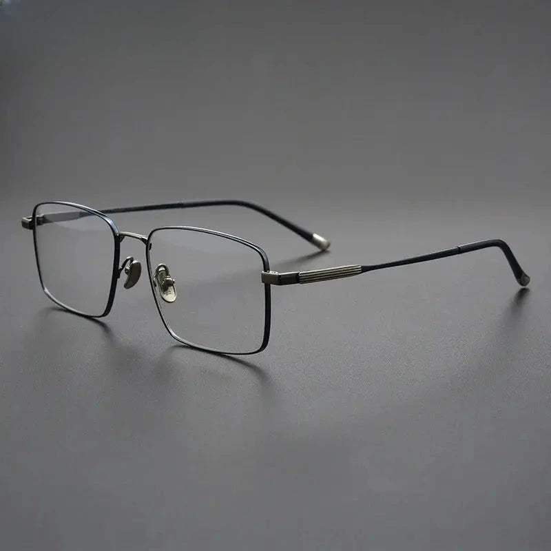 Men's Polygon Full Rim Titanium Prescription Glasses 582802 — view 6 | Rx Spectacle