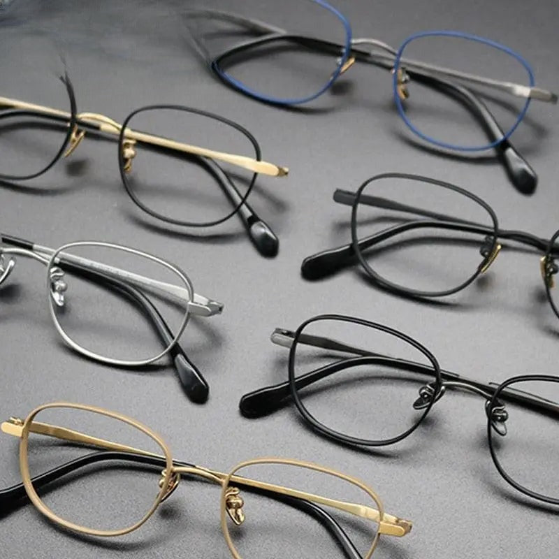 Unisex Square Full Rim Titanium Prescription Glasses Gxyj616 — view 11 | Rx Spectacle