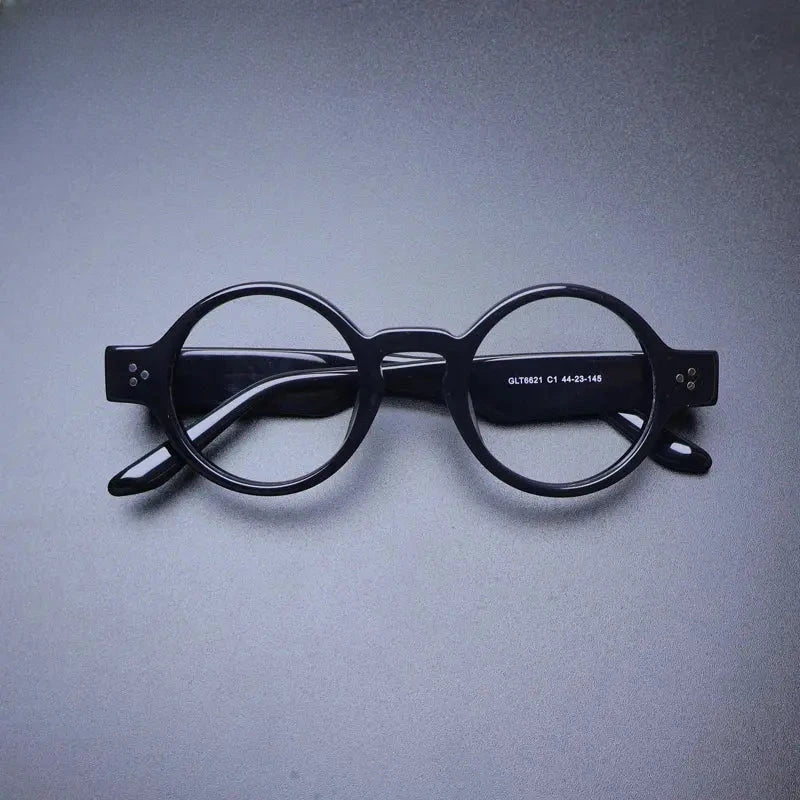 Unisex Round Full Rim Acetate Prescription Glasses Gxyj-1175 — view 2 | Rx Spectacle