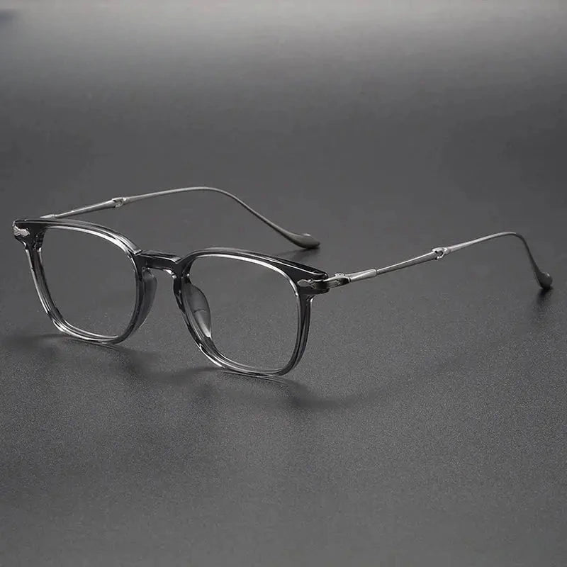 Women's Square Full Rim Titanium Prescription Glasses 932052 — view 4 | Rx Spectacle