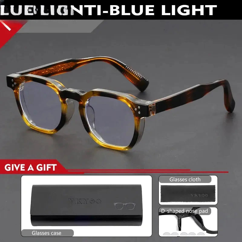 Unisex Browline Full Rim Acetate Reading Glasses 527499 — view 4 | Rx Spectacle