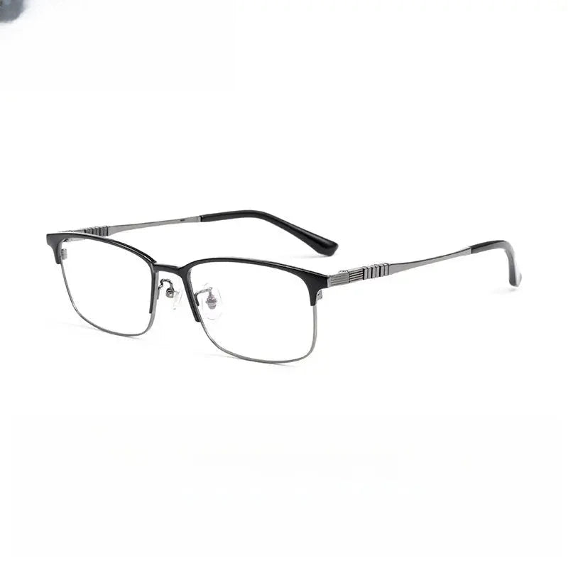 Unisex Polygon Full Rim Titanium Prescription Glasses 703312 — view 4 | Rx Spectacle