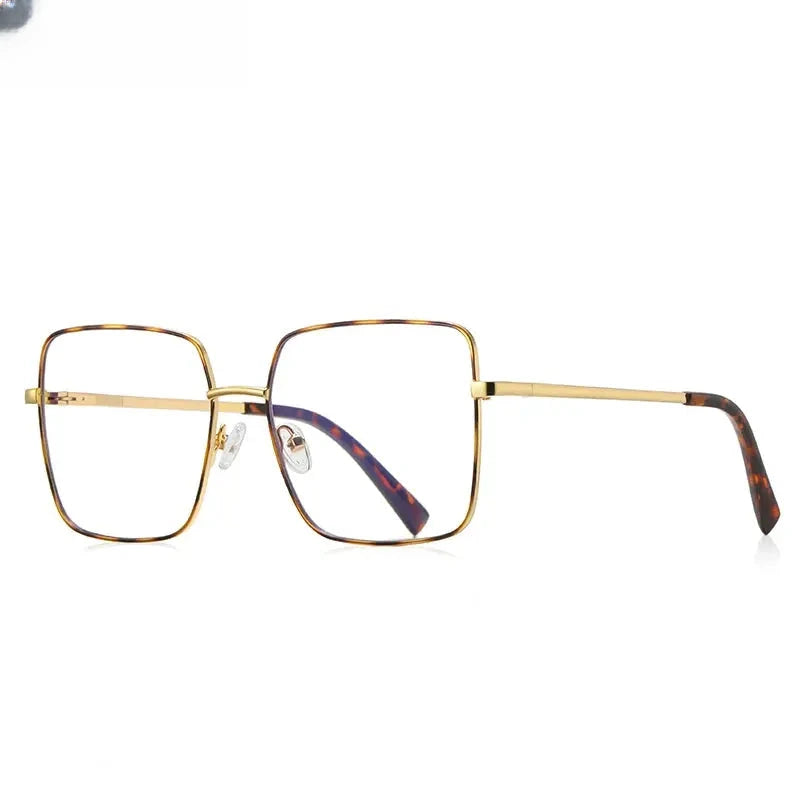 Unisex Square Full Rim Stainless Steel Reading Glasses 3089 — view 8 | Rx Spectacle