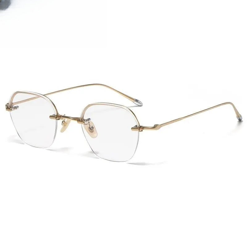 Unisex Irregular Full Rim Titanium Prescription Glasses Gxyj1039 — view 4 | Rx Spectacle