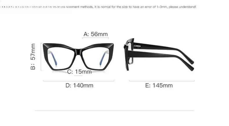 Women's Cat Eye Full Rim TR90 Reading Glasses 2157 — view 14 | Rx Spectacle