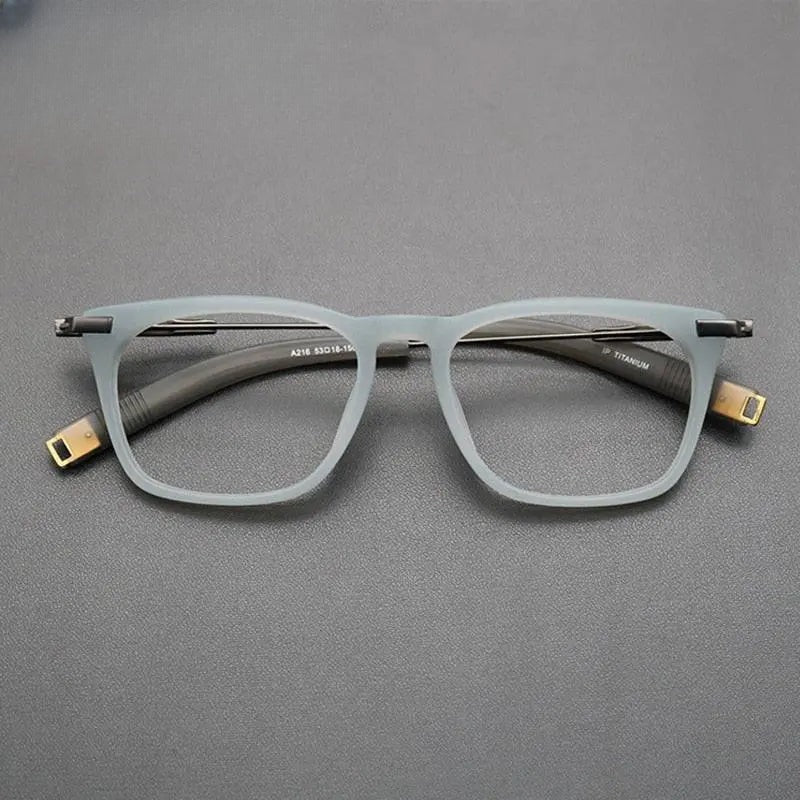 Unisex Square Full Rim Titanium Prescription Glasses Gxyj768 — view 2 | Rx Spectacle
