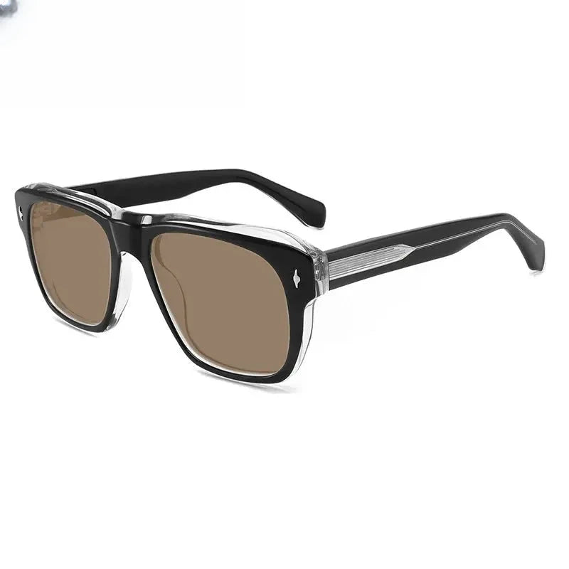 Unisex Square Full Rim Acetate Prescription Glasses Mo16 — view 11 | Rx Spectacle