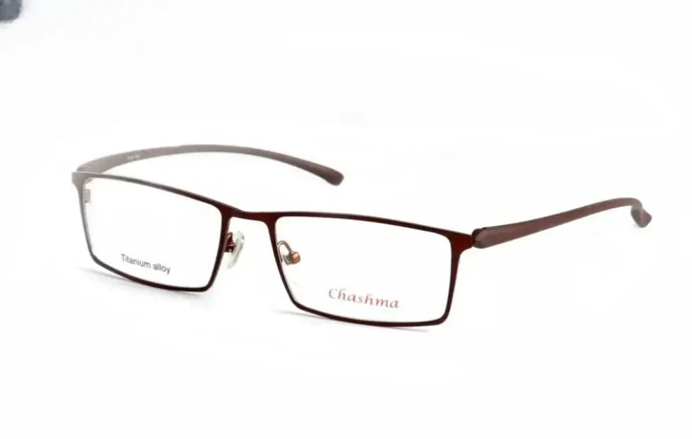 Women's Square Full Rim Titanium Prescription Glasses 779105 — view 6 | Rx Spectacle