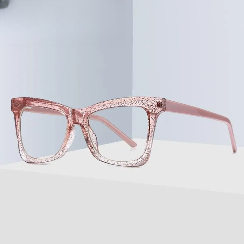 Women's Cat Eye Full Rim Titanium Prescription Glasses 2042 — view 1 | Rx Spectacle
