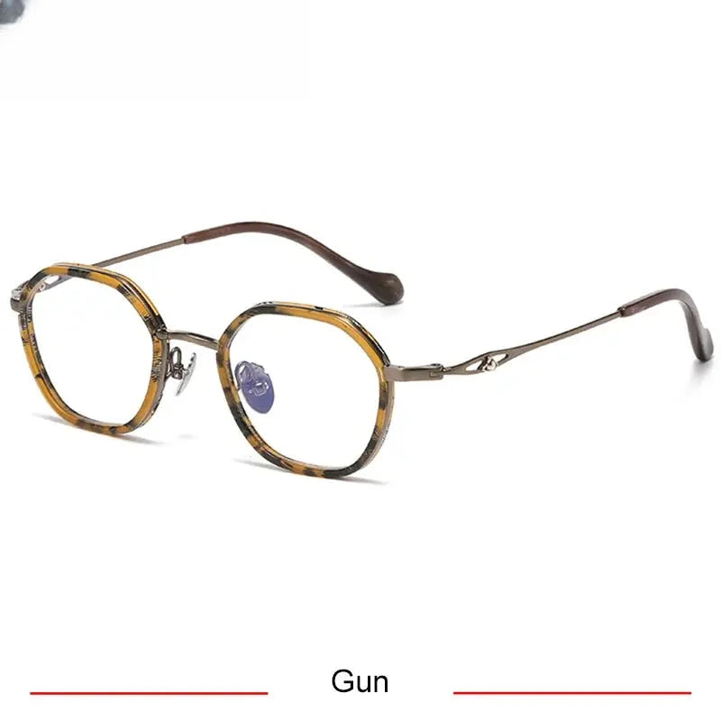 Women's Polygon Full Rim Titanium Prescription Glasses 316893 — view 4 | Rx Spectacle