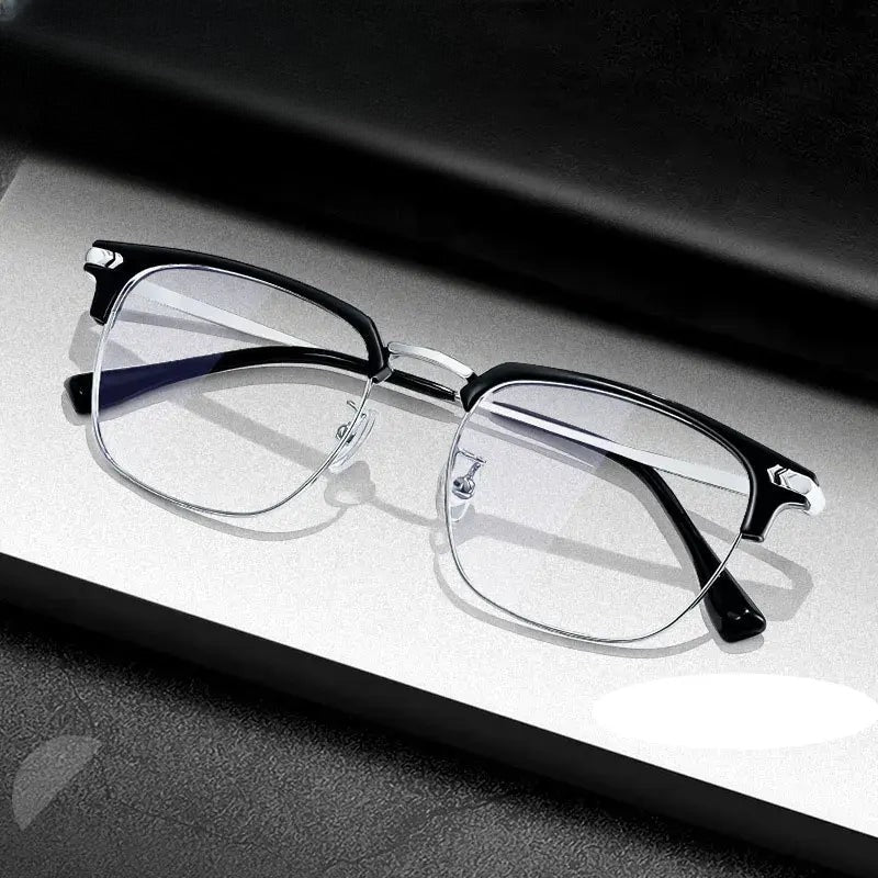 Unisex Square Full Rim Alloy Prescription Glasses 22601 — view 1 | Rx Spectacle