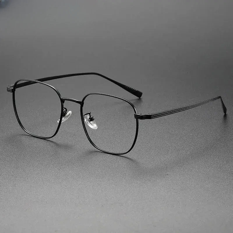 Unisex Square Full Rim Alloy Prescription Glasses 19013 — view 3 | Rx Spectacle