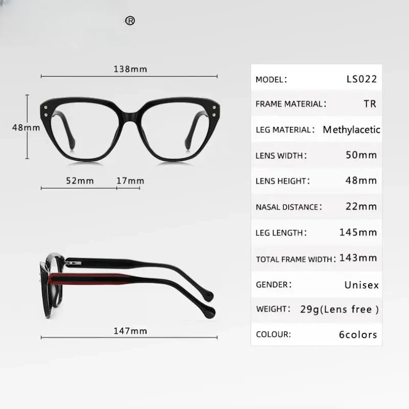Women's Butterfly Full Rim TR90 Reading Glasses 46101 — view 2 | Rx Spectacle