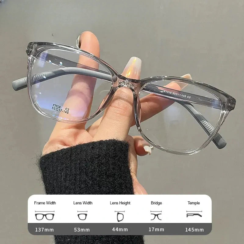 Women's Square Full Rim Titanium Prescription Glasses 70187 — view 7 | Rx Spectacle