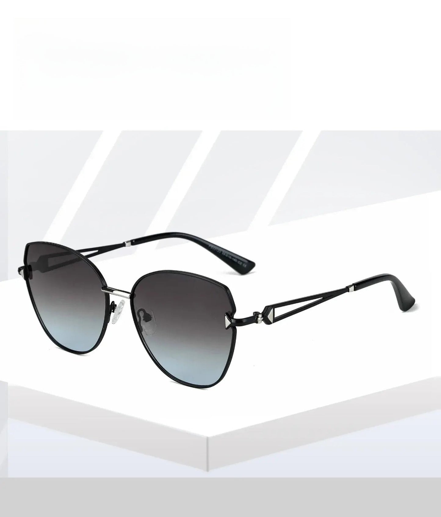 Women's Cat Eye Full Rim Alloy Prescription Glasses 33123 — view 1 | Rx Spectacle