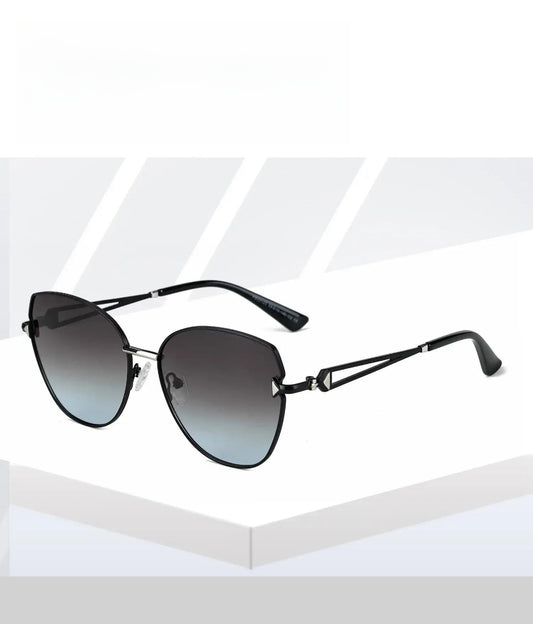 Women's Cat Eye Full Rim Alloy Prescription Glasses 33123 — view 1 | Rx Spectacle