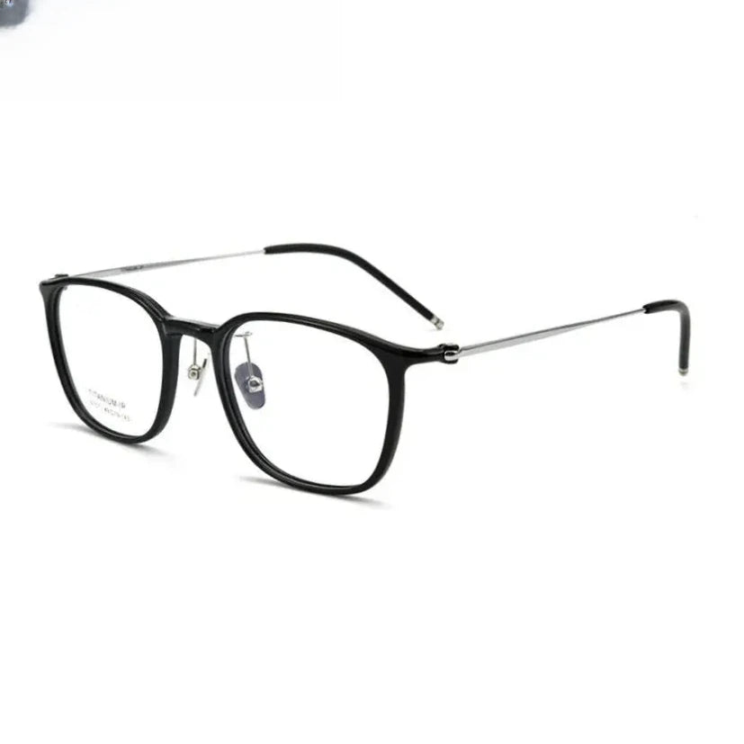 Women's Square Full Rim Titanium Prescription Glasses 29107 — view 6 | Rx Spectacle