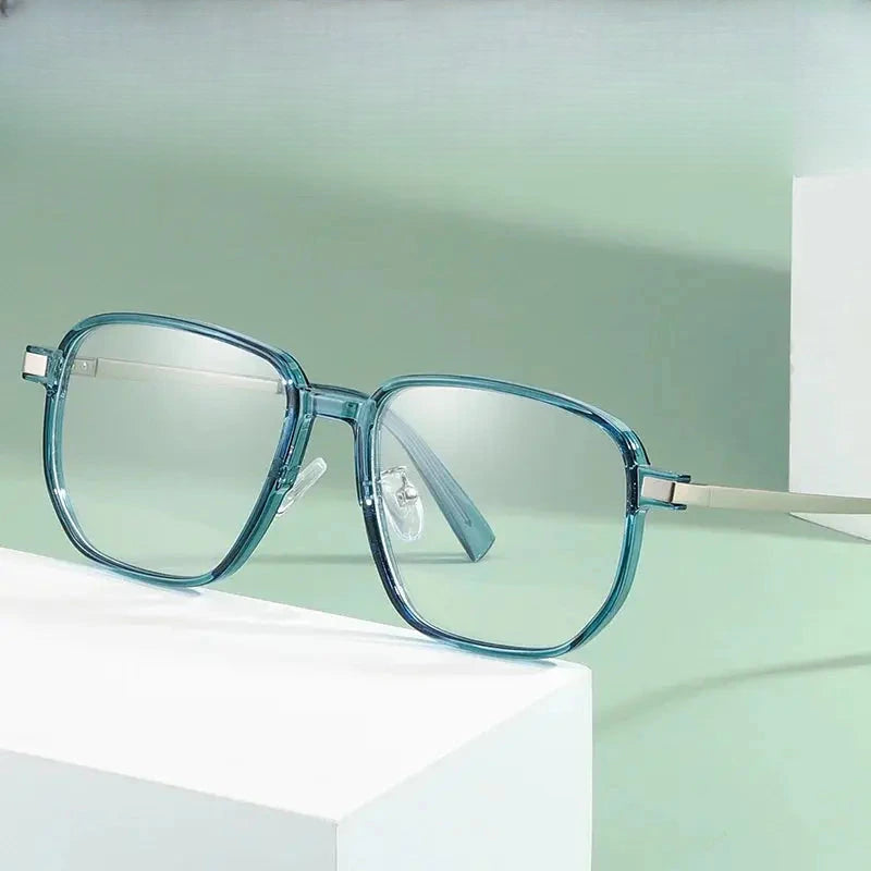 Unisex Square Full Rim Plastic Prescription Glasses 81285 — view 1 | Rx Spectacle