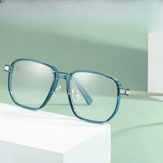 Unisex Square Full Rim Plastic Prescription Glasses 81285 — view 1 | Rx Spectacle